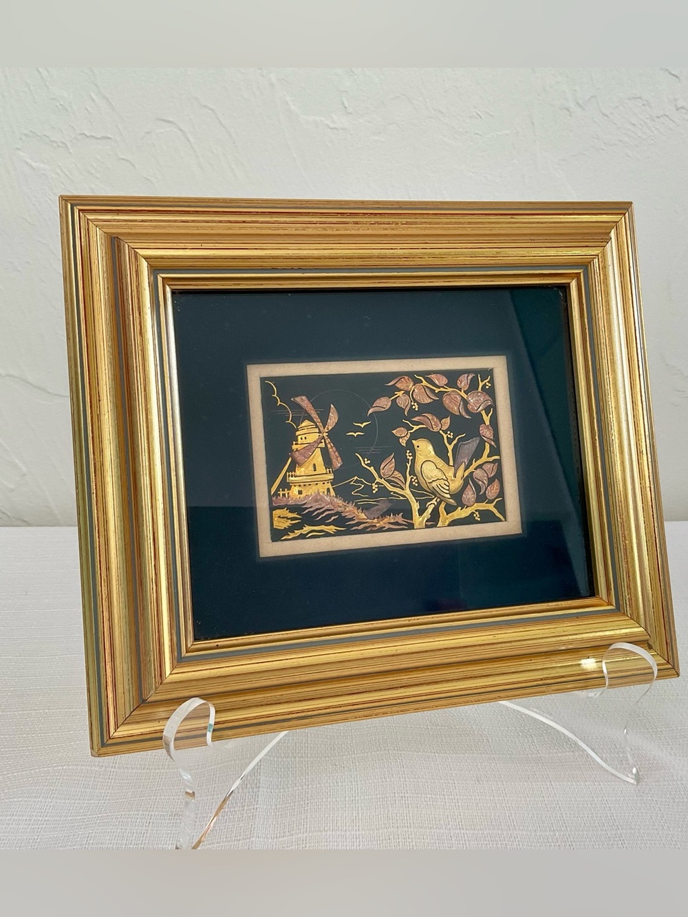 VINTAGE 24K Damascene Artwork